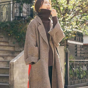 Autumn And Winter New Fashion Plaid Coat For Women