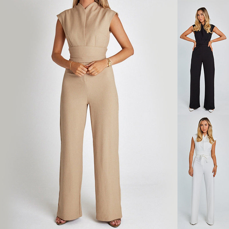 Valentina V-Neck Luxe Jumpsuit
