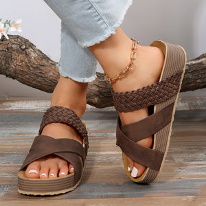 Sienna Coastal Cross-Strap Sandals