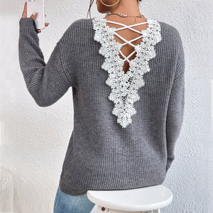 Celeste Y2K V-Neck Sweater