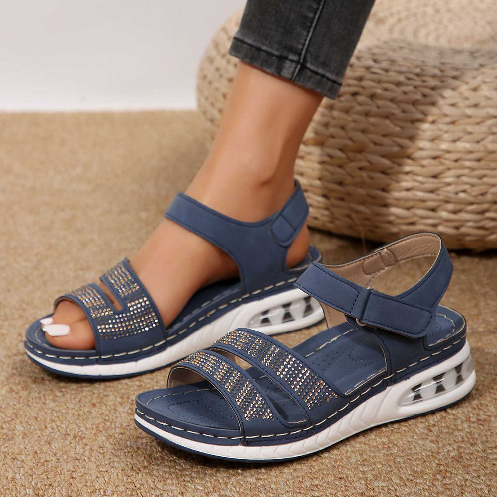 Isolde Rhinestone Coastal Wedges