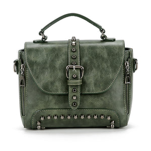 Luxe Vintage Rivet Handbag
