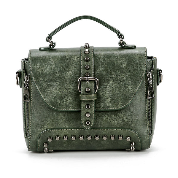 Luxe Vintage Rivet Handbag