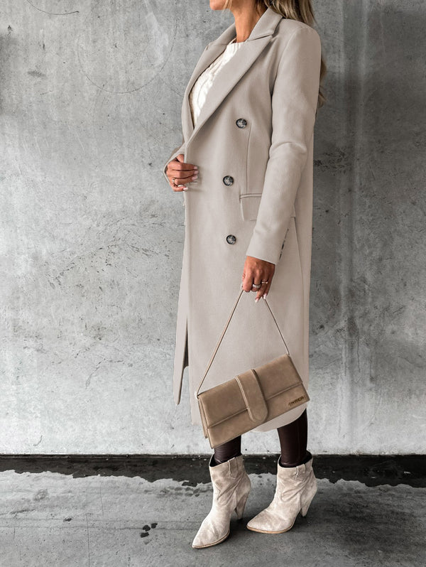Giselle Double-Breasted Lapel Coat