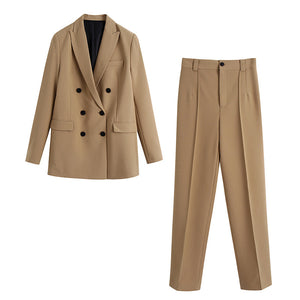 Luxe Double-Breasted Blazer & Drape Suit