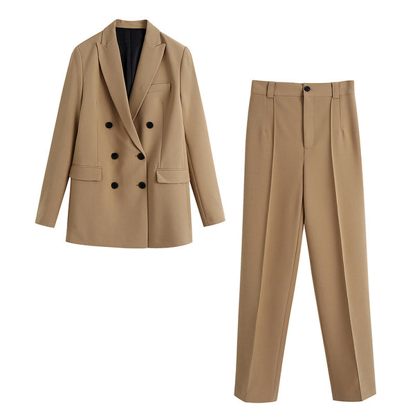 Luxe Double-Breasted Blazer & Drape Suit
