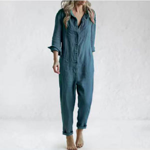 Amara Lapel Luxe Jumpsuit