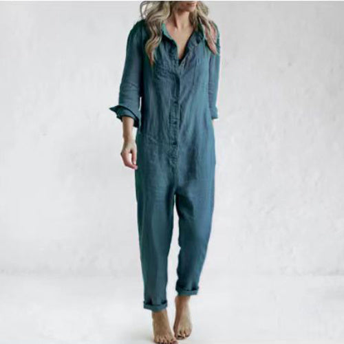 Amara Lapel Luxe Jumpsuit