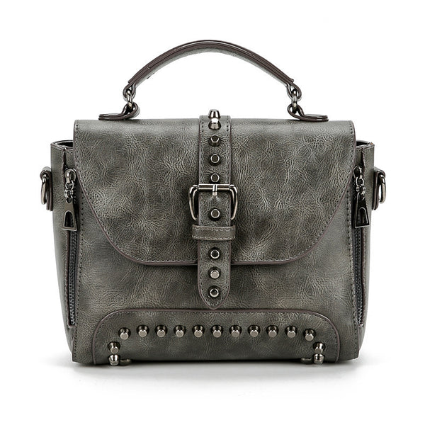 Luxe Vintage Rivet Handbag