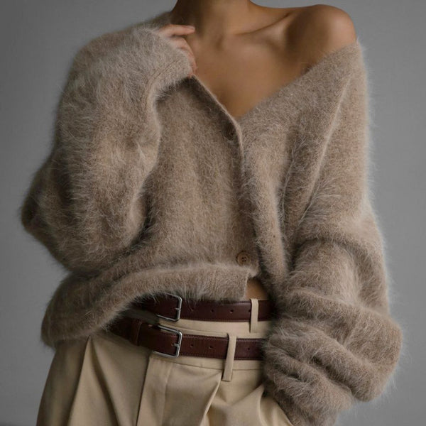 Nora V-Neck Knit Cardigan