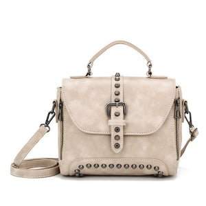 Luxe Vintage Rivet Handbag