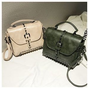 Luxe Vintage Rivet Handbag