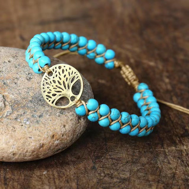 Talia Turquoise Tree of Life Bracelet