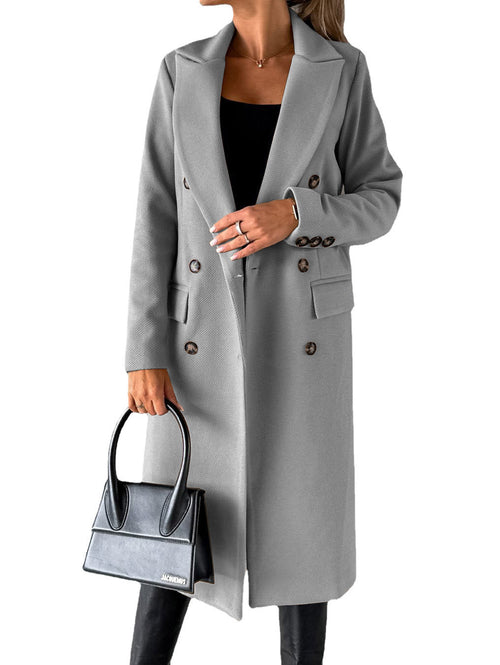 Giselle Double-Breasted Lapel Coat