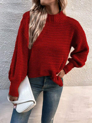Autumn And Winter New Style Lantern Sleeve Pullover Sweater Women
