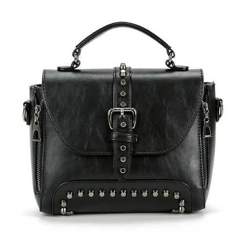 Luxe Vintage Rivet Handbag