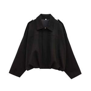 Green Suede Bomber Jacket Coat