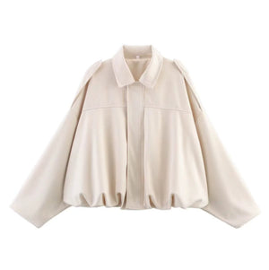 Women's European And American Style French Suede Texture Effect Coat