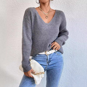 Celeste Y2K V-Neck Sweater