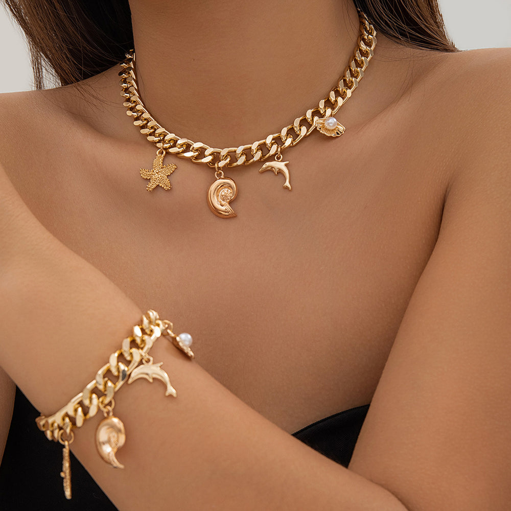 Marina Boho Coastal Charm Necklace