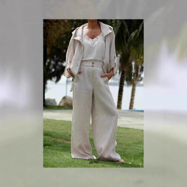 European And American Ladies Linen Hooded Suits