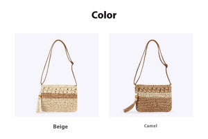 Lila Woven Summer Charm Bag