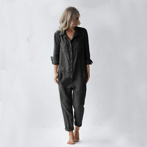 Amara Lapel Luxe Jumpsuit