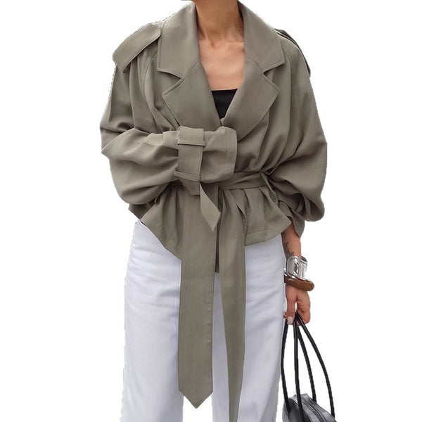 Arabella Lace-Up Sophisticate Trench