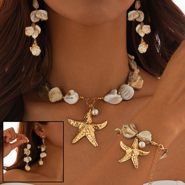 Nerida Coastal Conch Choker