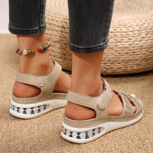 Isolde Rhinestone Coastal Wedges
