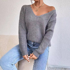 Celeste Y2K V-Neck Sweater