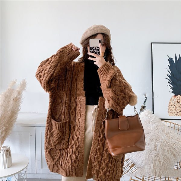 Cozy Haven Knitted Padded Sweater