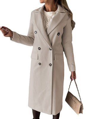 Giselle Double-Breasted Lapel Coat