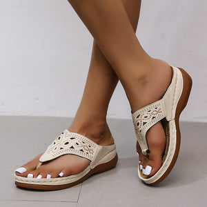 Elara Rhinestone Coastal Wedges