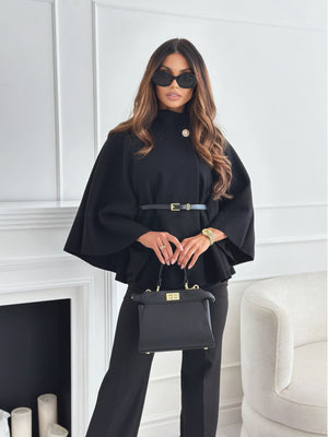 Margot Batwing Belted Cloak
