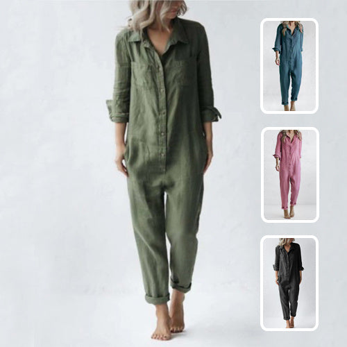 Amara Lapel Luxe Jumpsuit