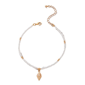Coralina Shell Whisper Anklet