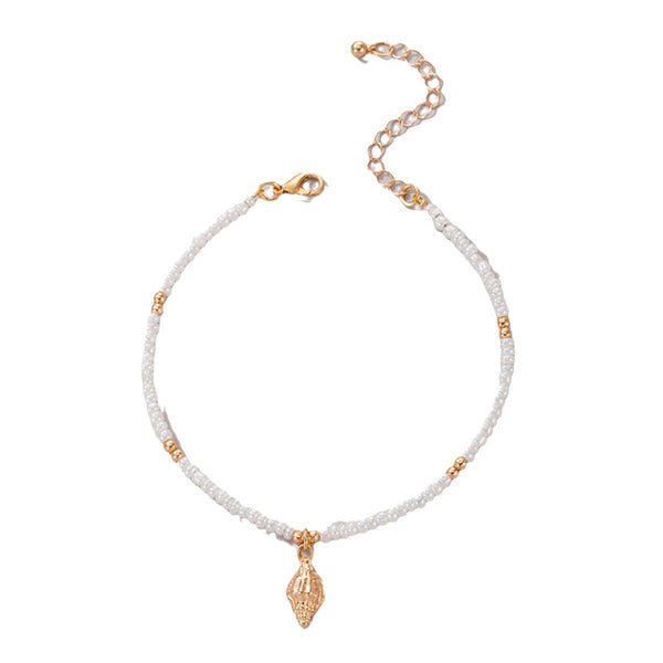 Coralina Shell Whisper Anklet