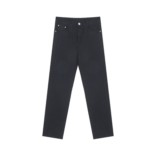 Autumn New Black High Waist Casual Pants For Women