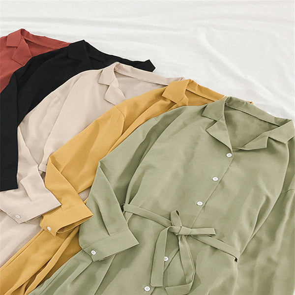 New Long Sleeve Chiffon Dress For Women In Autumn