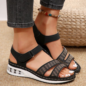 Isolde Rhinestone Coastal Wedges