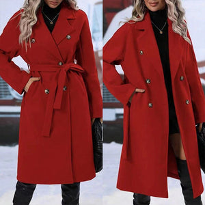 Arabella Double-Breasted Belted Trench