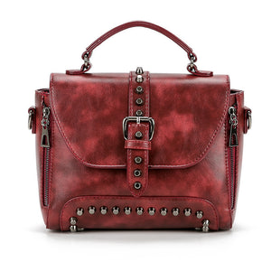 Luxe Vintage Rivet Handbag