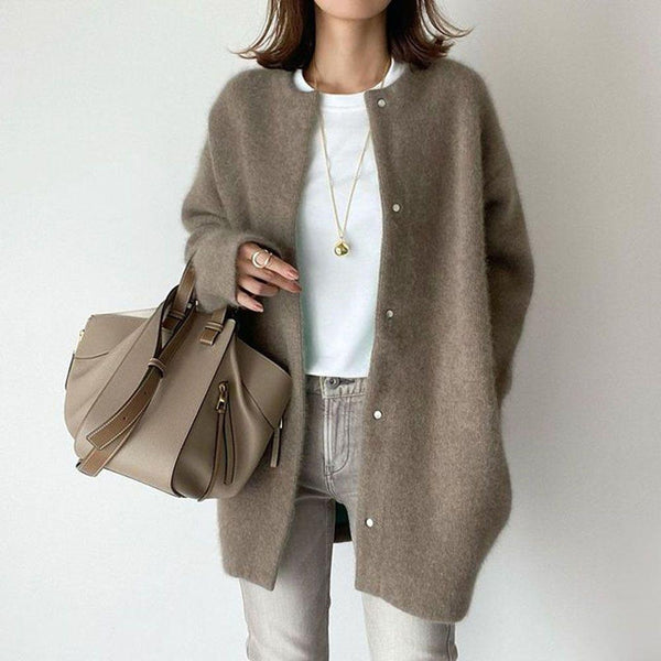 Evelyn Single-Breasted Knit Cardigan
