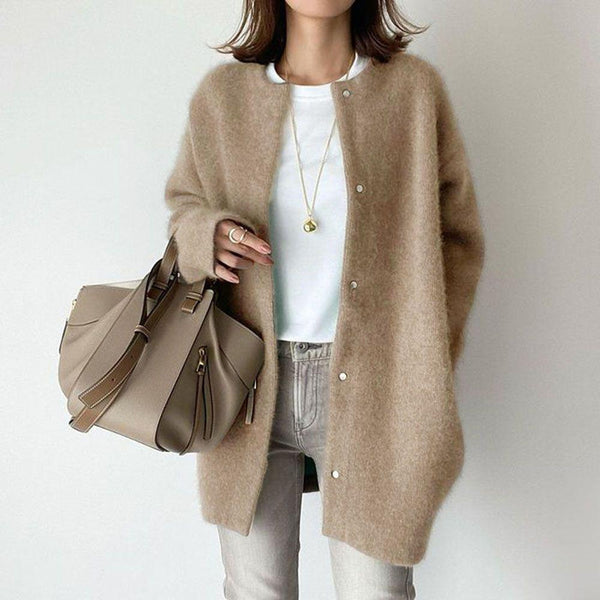 Evelyn Single-Breasted Knit Cardigan