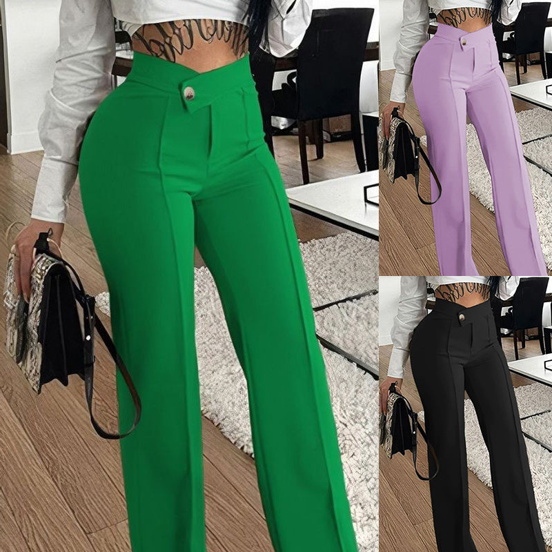 Clara Buckle Chic Trousers