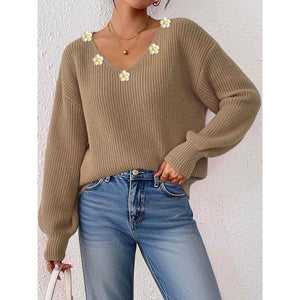 European And American Women's Clothing Idle Style Delicate Pullover