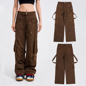 New Autumn Fashion Brand Loose Casual Overalls Straight Women