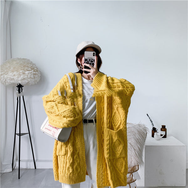 Cozy Haven Knitted Padded Sweater
