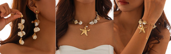 Nerida Coastal Conch Choker